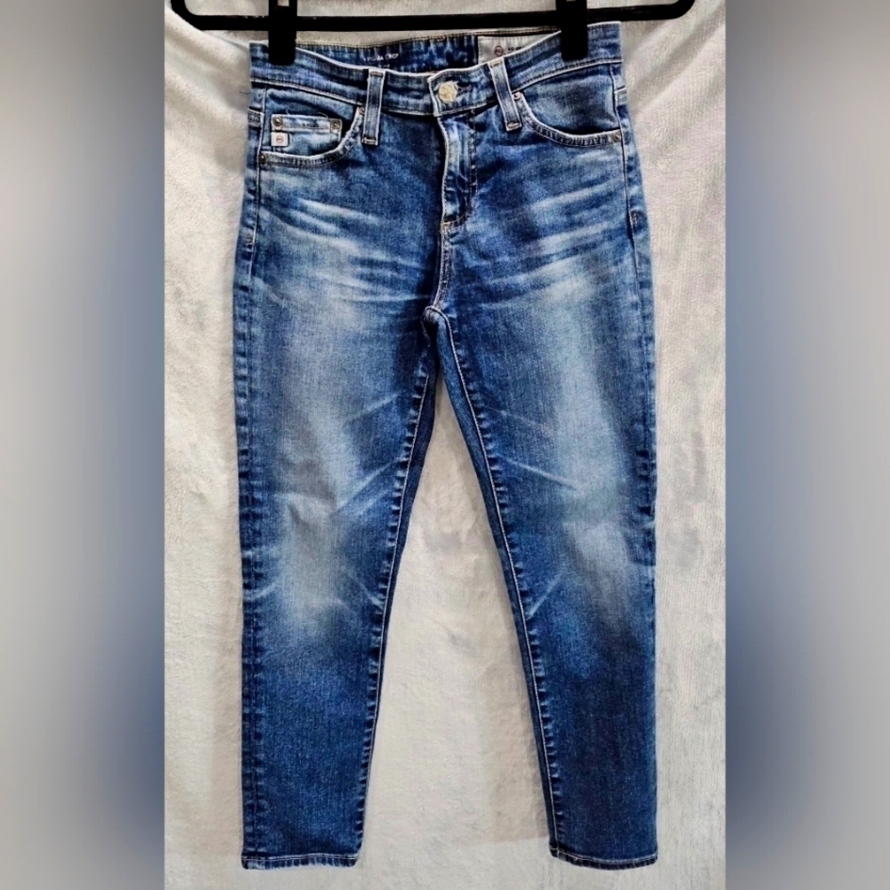 Adriano Goldschmeid AG-Ed Denim Prima Crop  Skinny Sz 25R $215 Retail